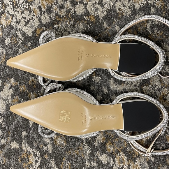 White Strap up Mach Mach Flats - Picture 6 of 8